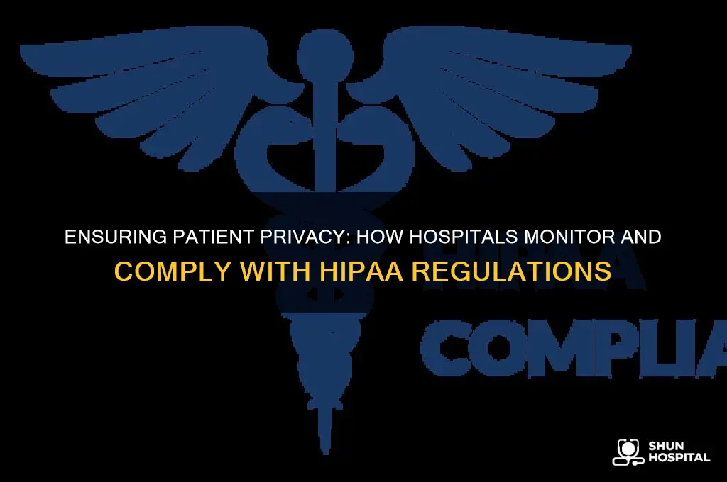 how do hospitals monitor hipaa