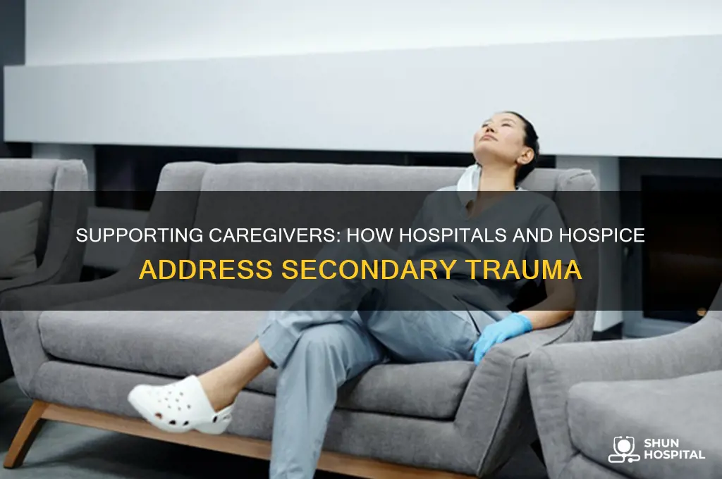 how do hospitals or hospice assist with secondary trauma
