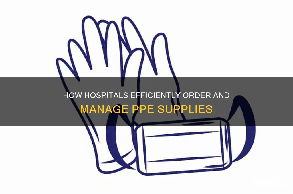 how do hospitals order ppe
