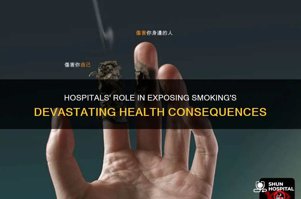 how do hospitals promote the harmful effects of smoking