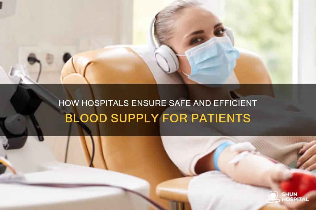 how do hospitals provide blood