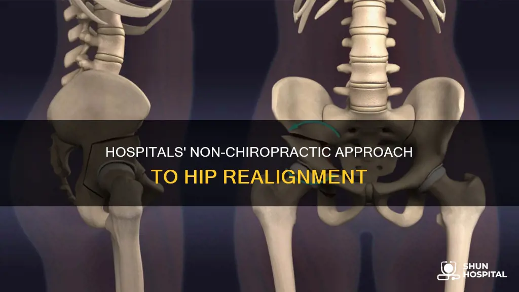how do hospitals realign hips without chiropractor
