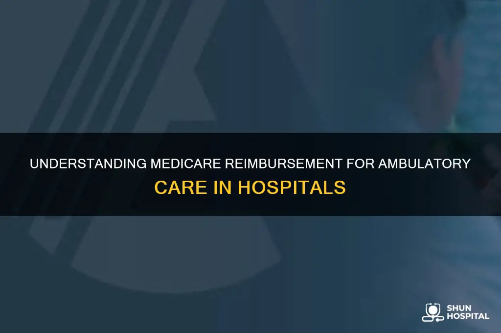 how do hospitals receive medicare reimbursement for ambulatory care