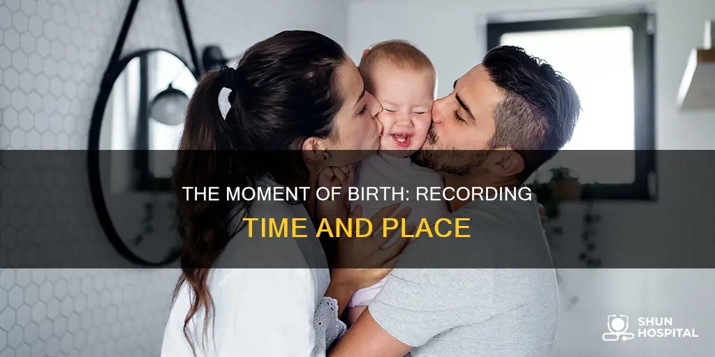 how do hospitals record time of birth
