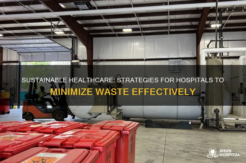 how do hospitals reduce waste
