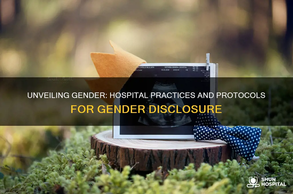 how do hospitals reveal gender