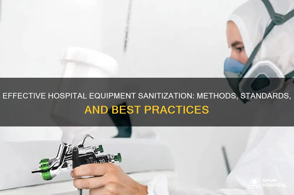 how do hospitals sanitize equipment