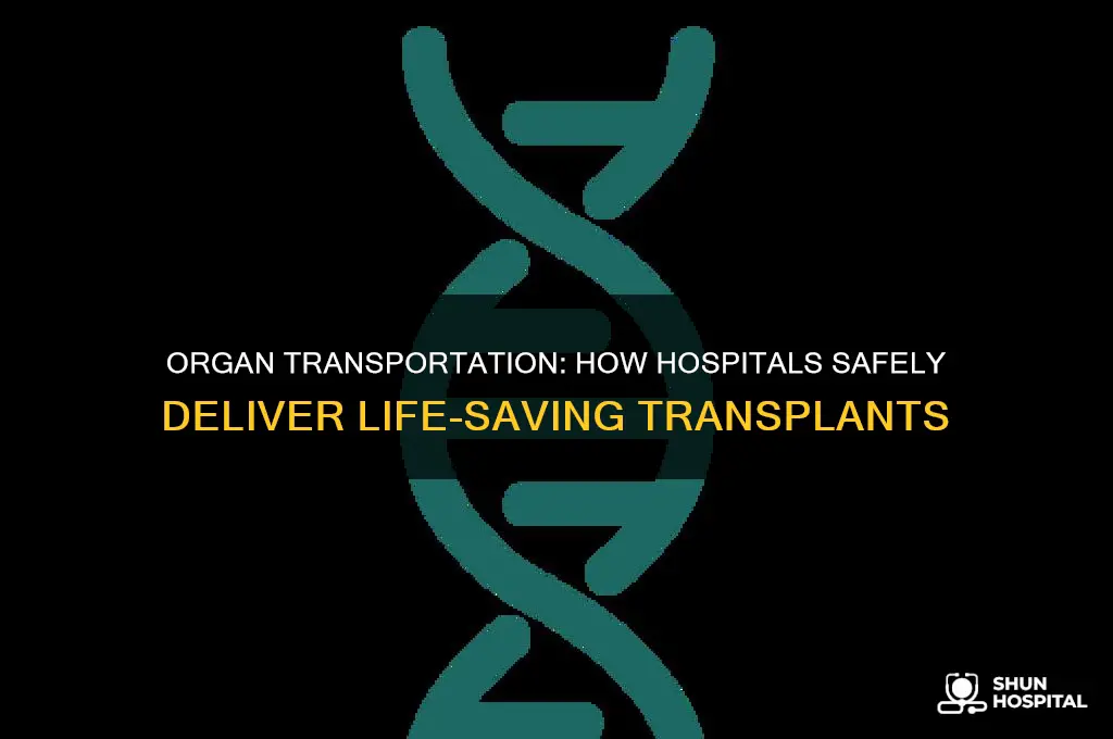 how do hospitals send organs