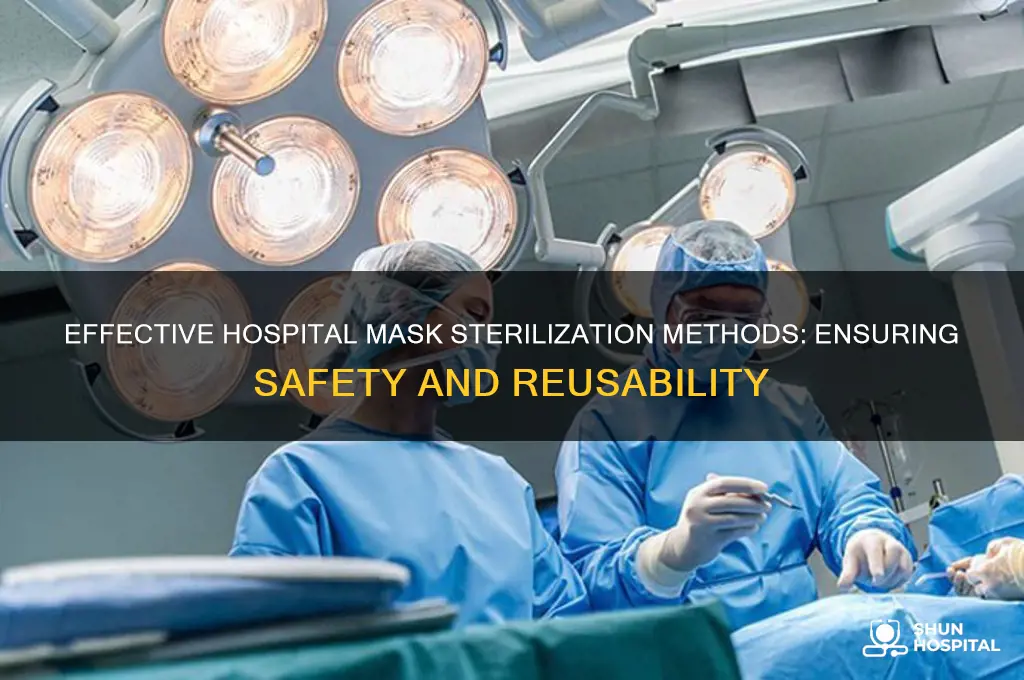 how do hospitals sterilize masks