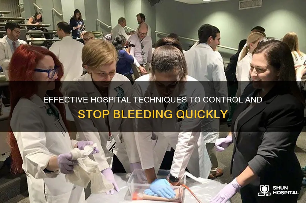 how do hospitals stop bleeding