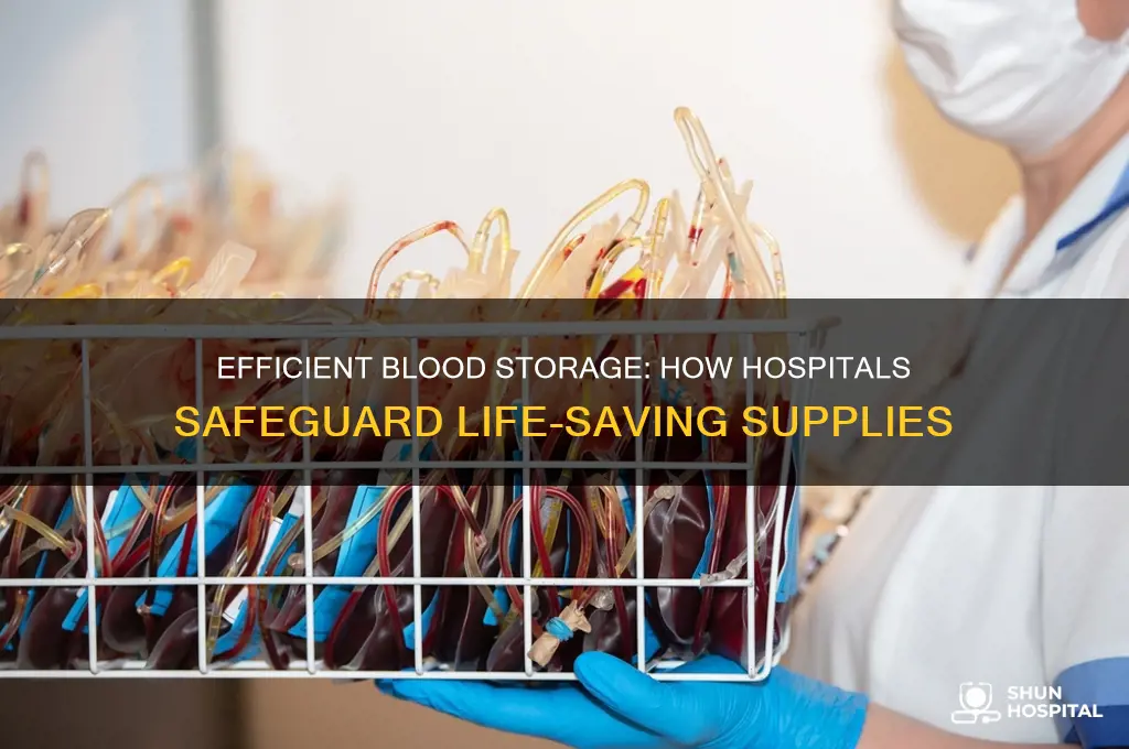how do hospitals store blood
