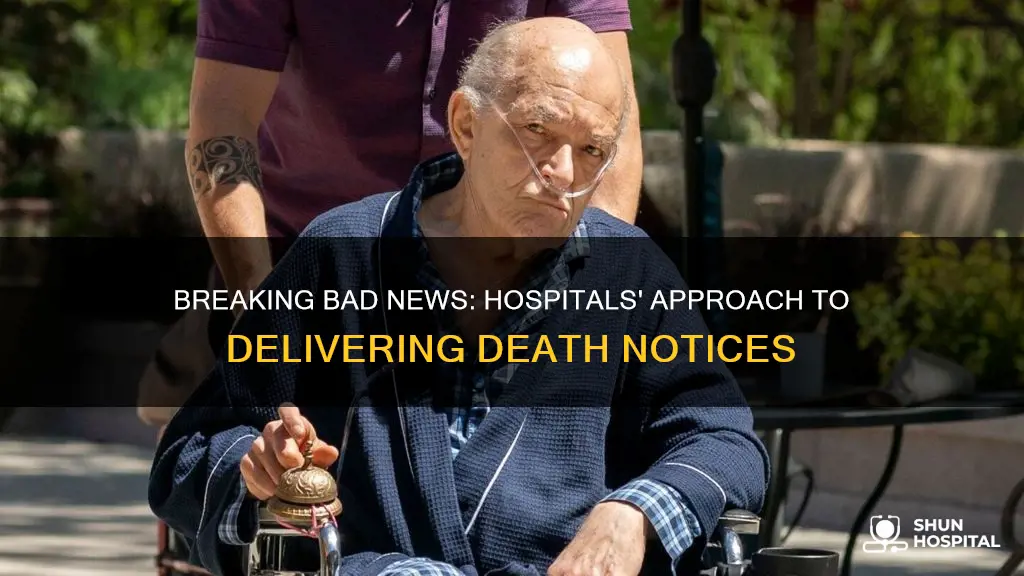 how do hospitals tell you someone died