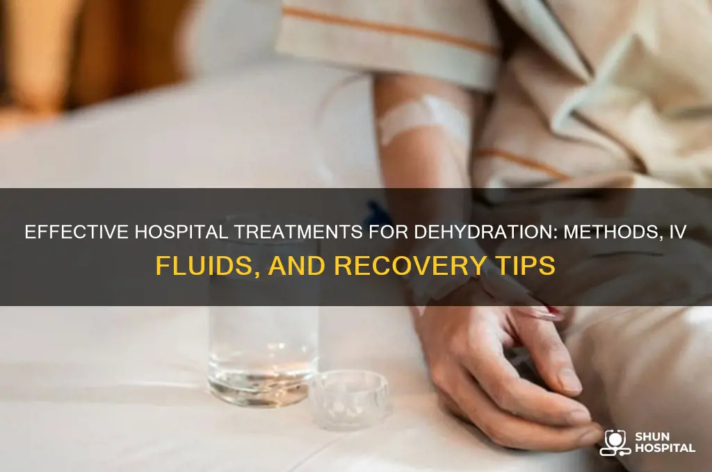 how do hospitals treat dehydration