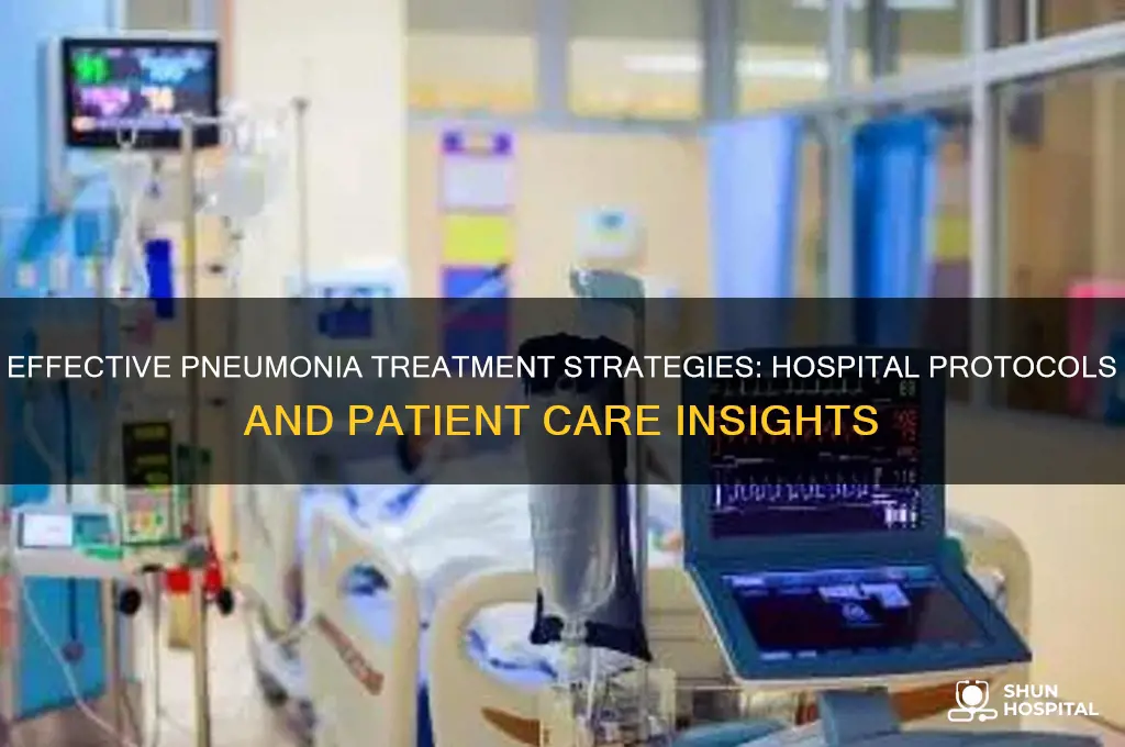 how do hospitals treat pneumonia