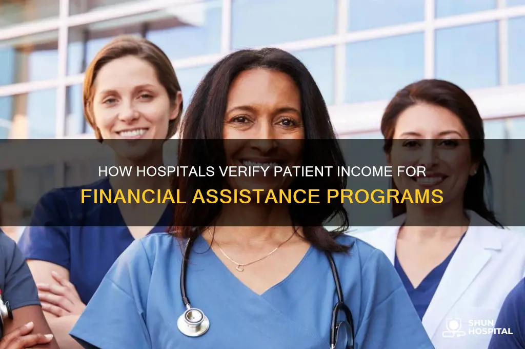 how do hospitals verify income