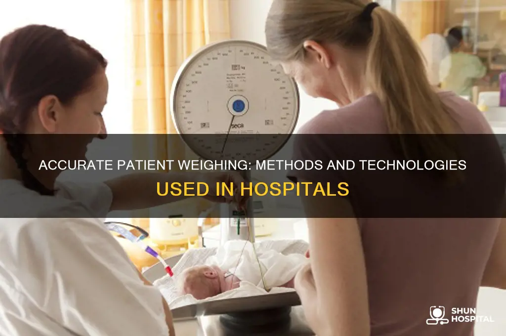 how do hospitals weigh people