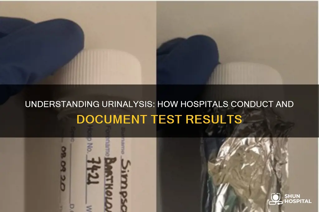 how do hospitals write urinalysis