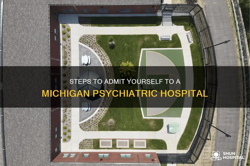how do i admit myself to psychiatric hospital in michigan