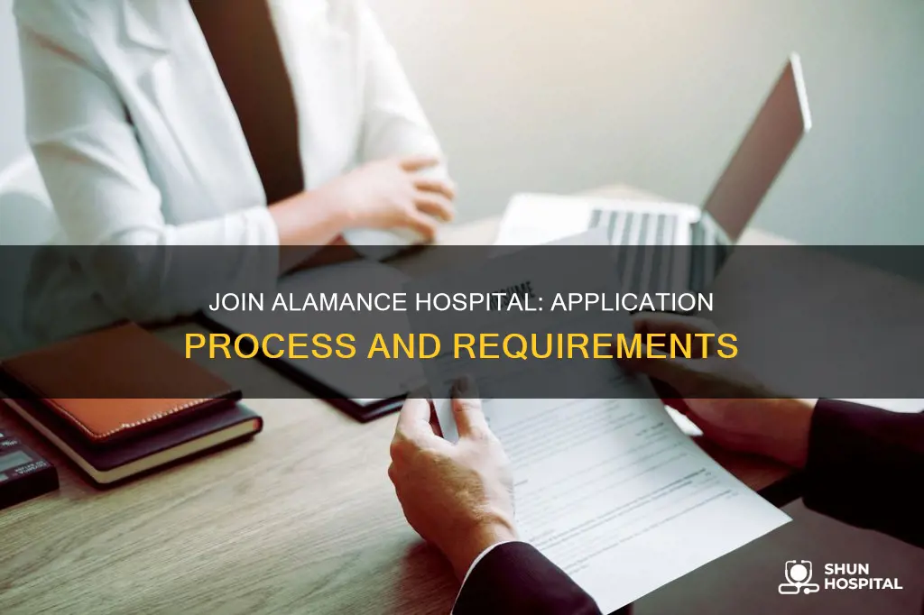 how do i apply at alamance hospital