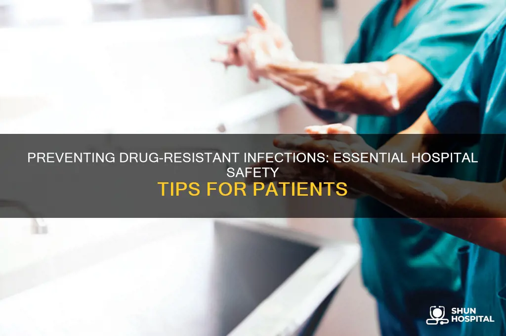 how do i avoid a drug-resistent infection in a hospital