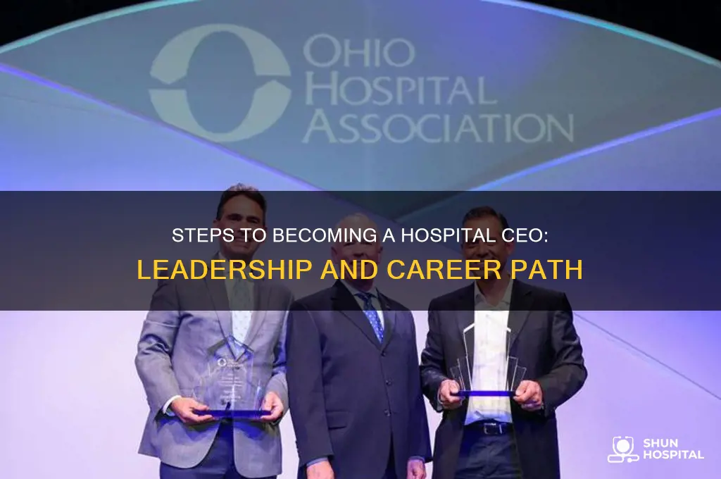 how do i become a ceo of a hospital
