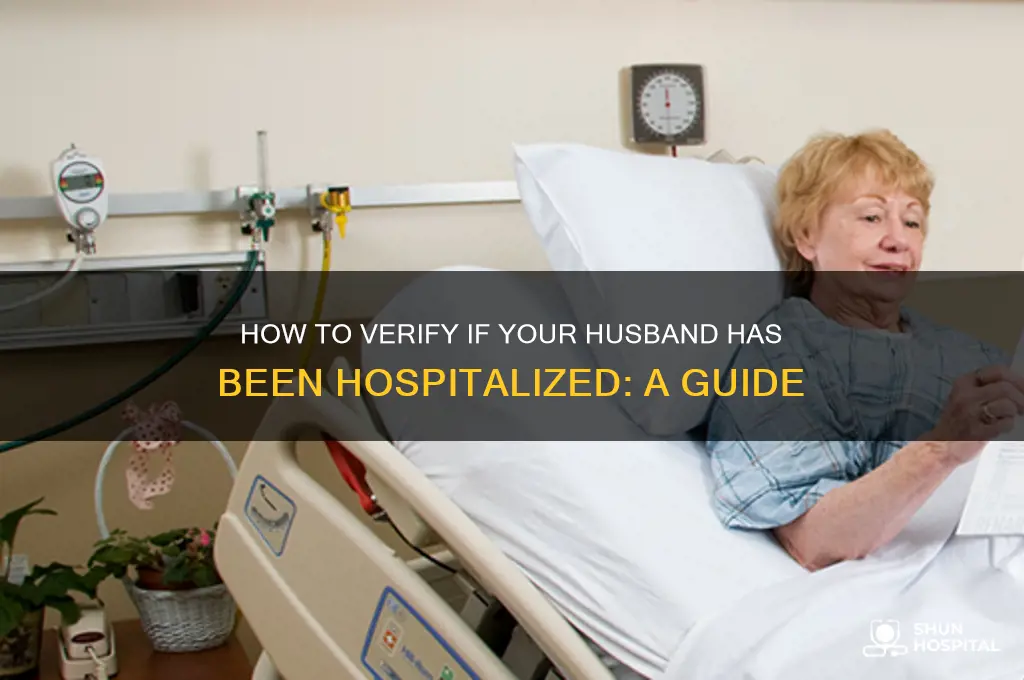 how do i check if my husband admitted to hospital