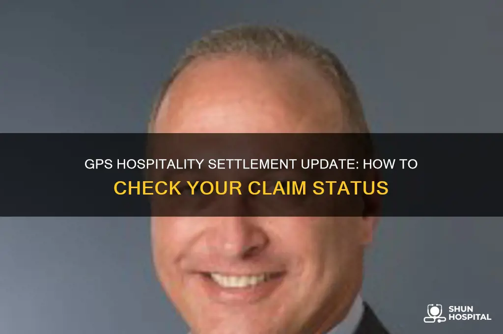 how do i check on my settlement from gps hospitality