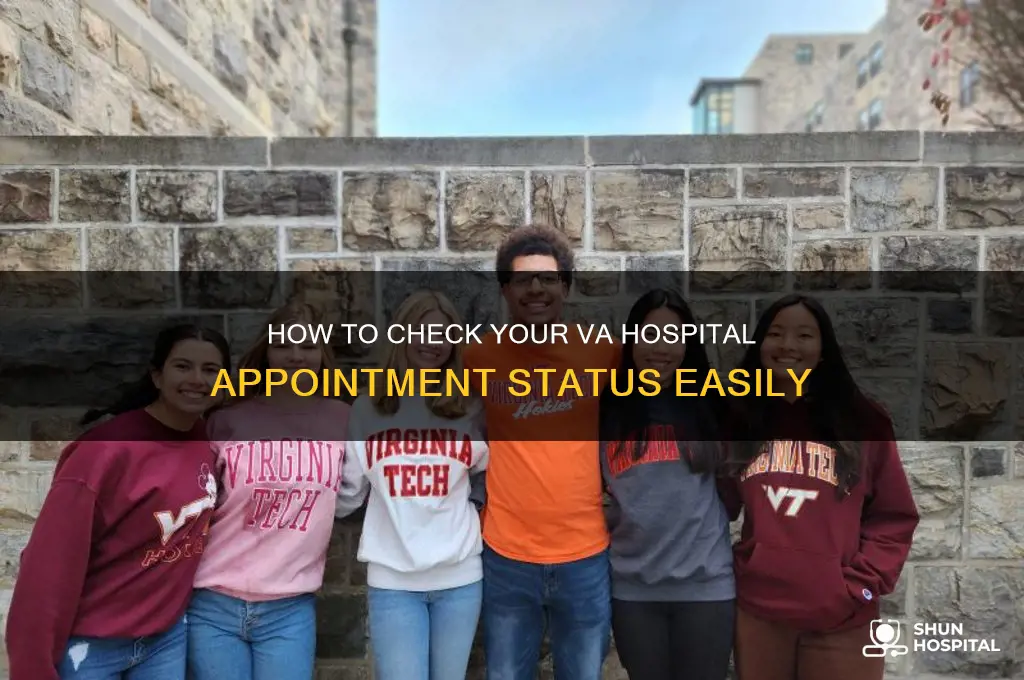 how do i check on my va hospital appointment
