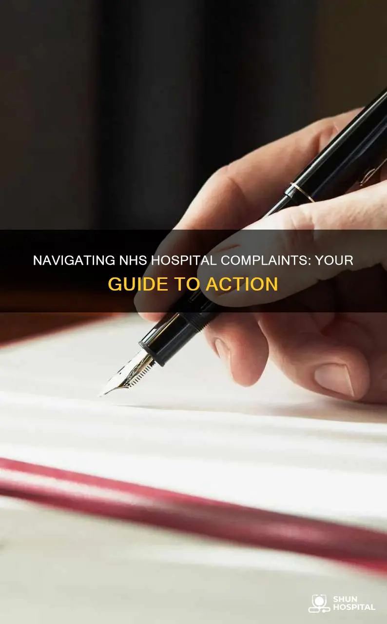 how do i complain about nhs hospital