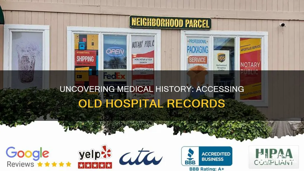 how do i find old hospital records