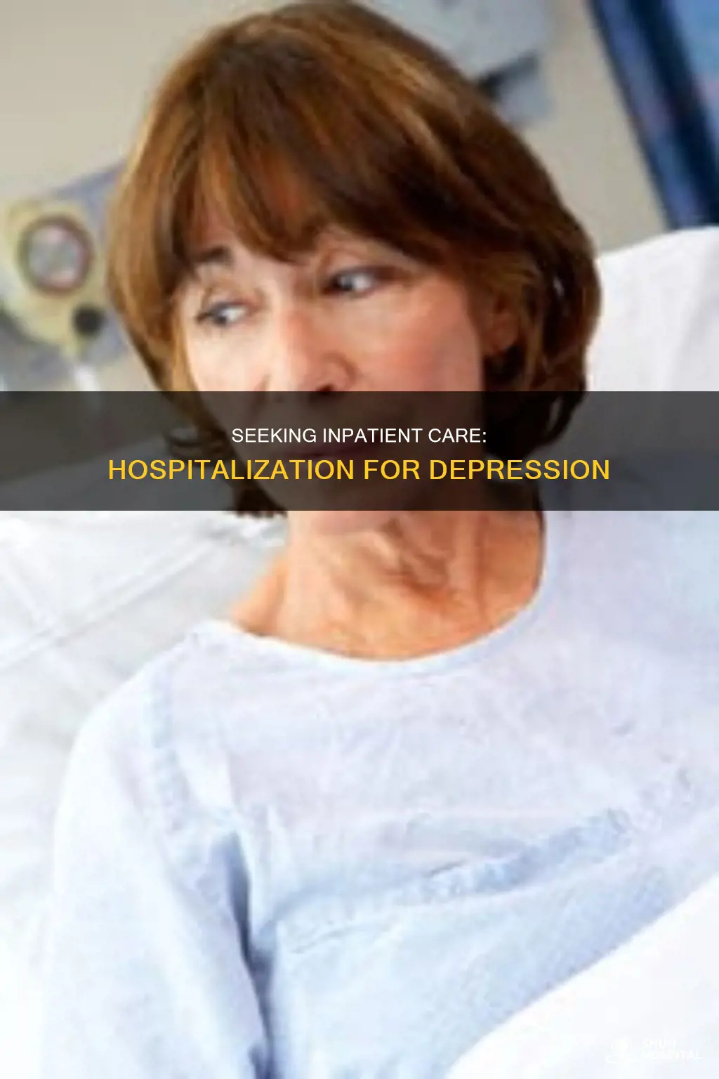 how do i hospitalize myself for depression