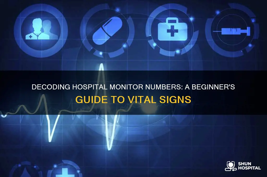 how do i read the numbers on hospital monitor