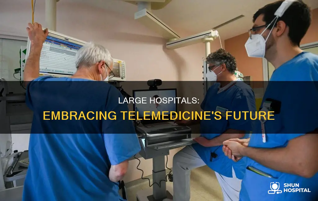 how do large hospitals lead to telemedicine