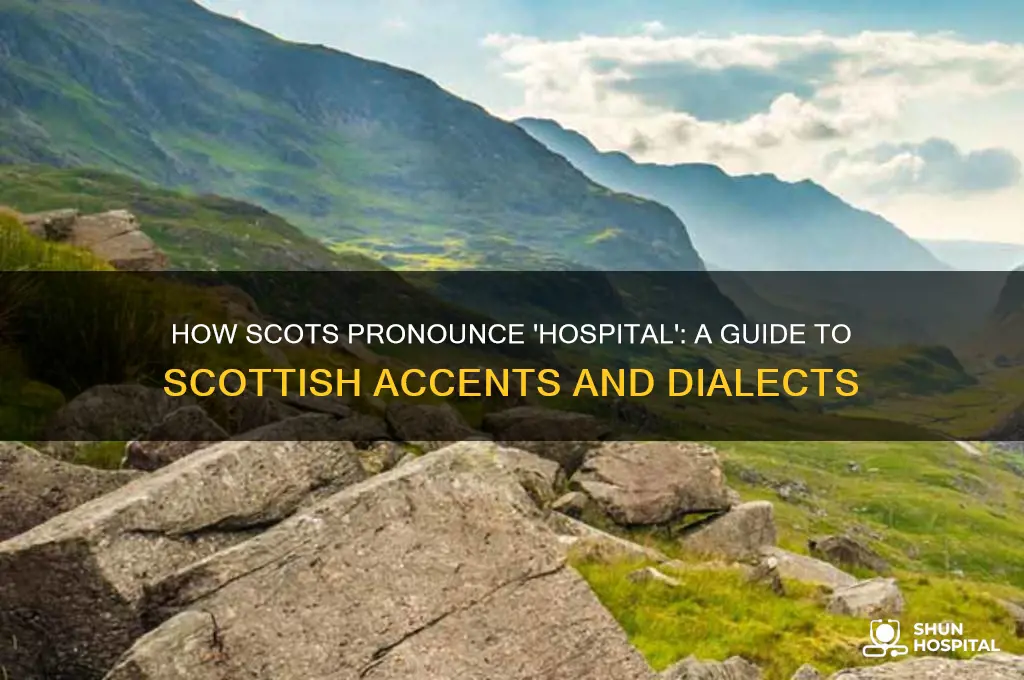 how do scots say hospital