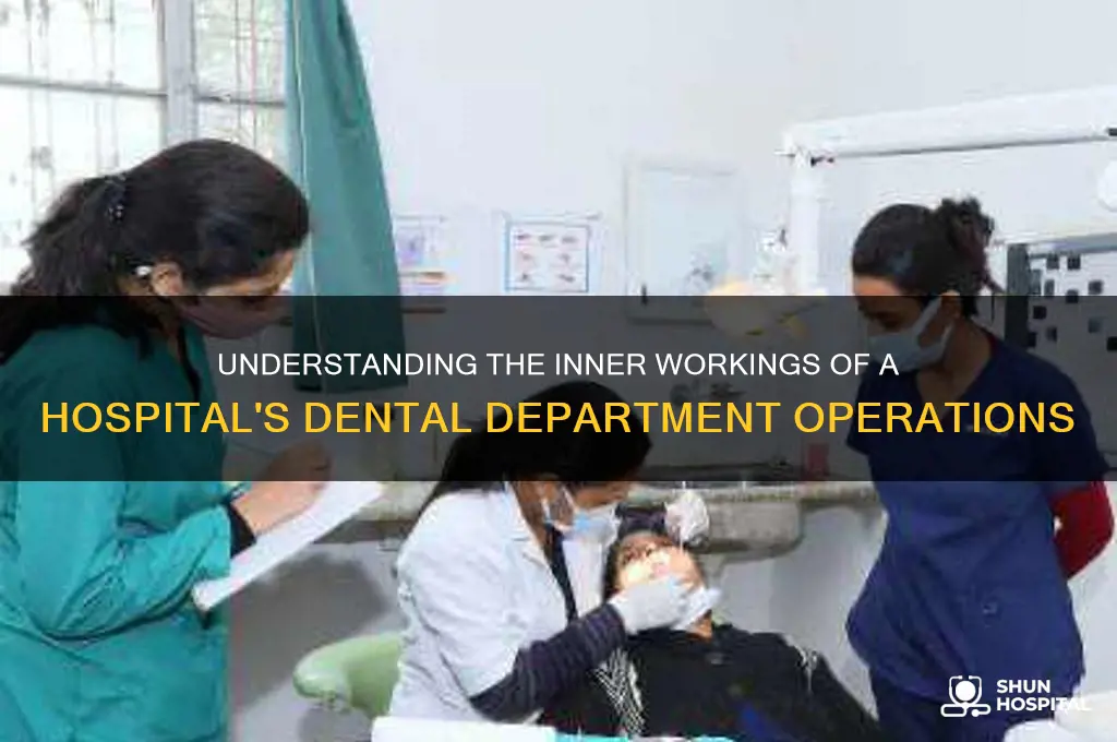 how do the dental department operates in a hospital