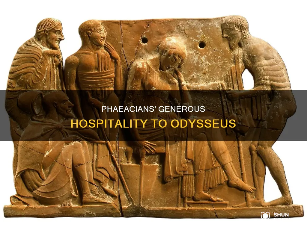 how do the phaeacians show odysseus hospitality