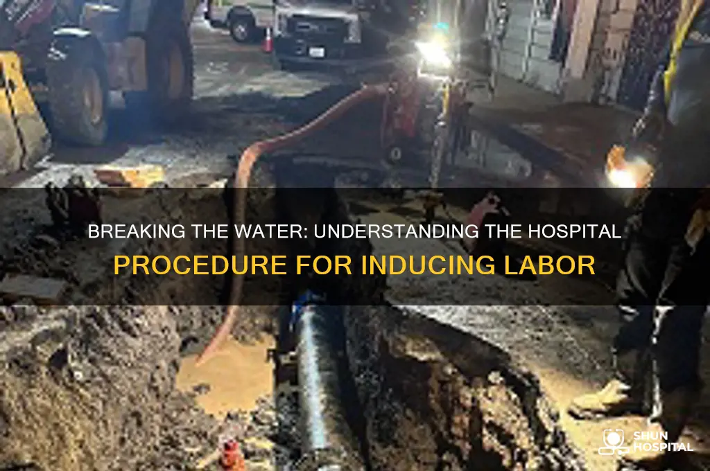 how do they break your water at the hospital