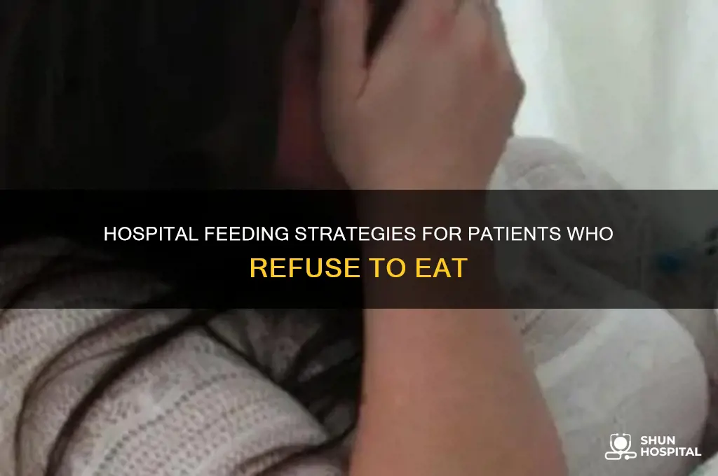 how do they feed someone who wpnt eat in hospital