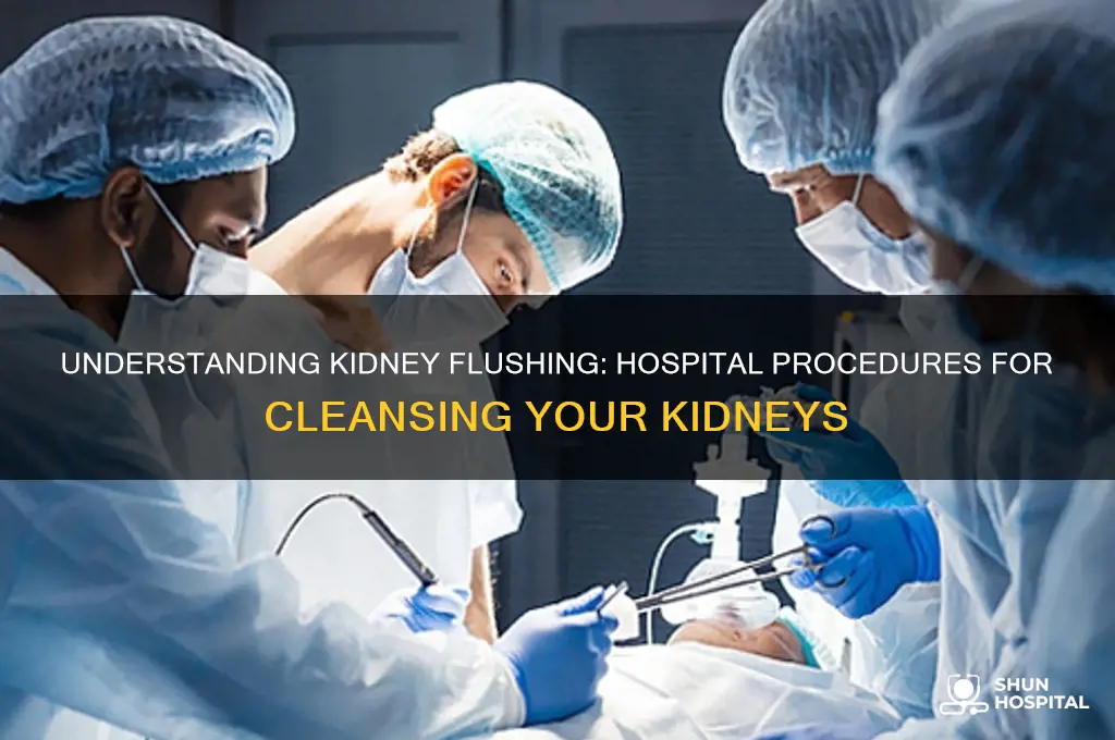 how do they flush your kidneys in the hospital