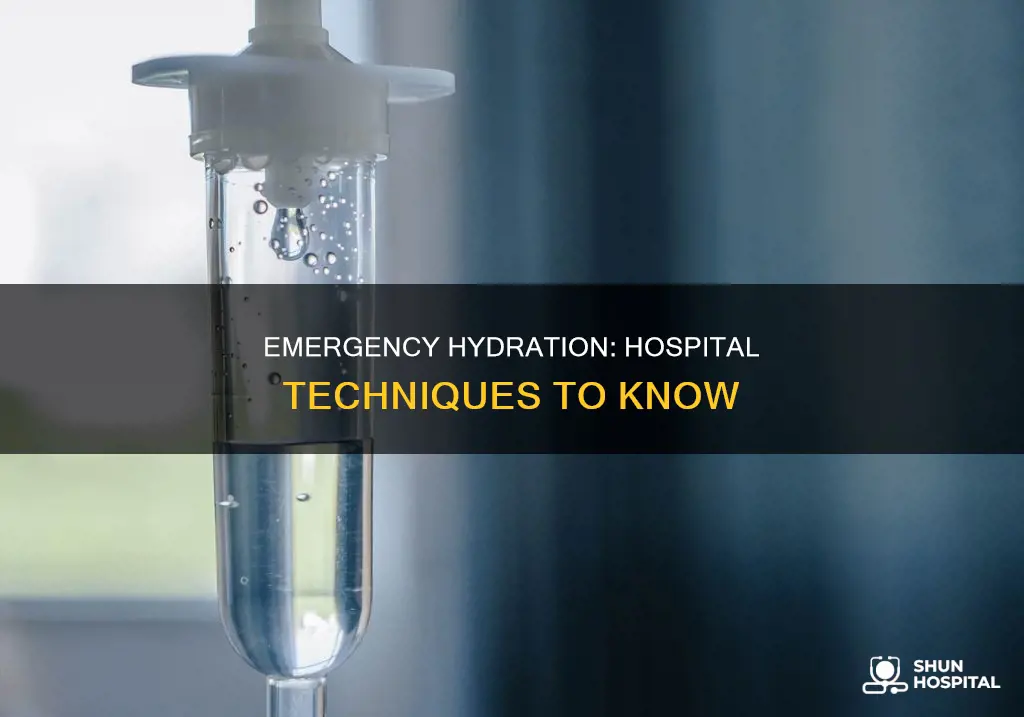 how do they rehydrate you in hospital