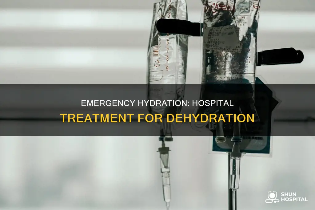 how do they treat dehydration in hospital