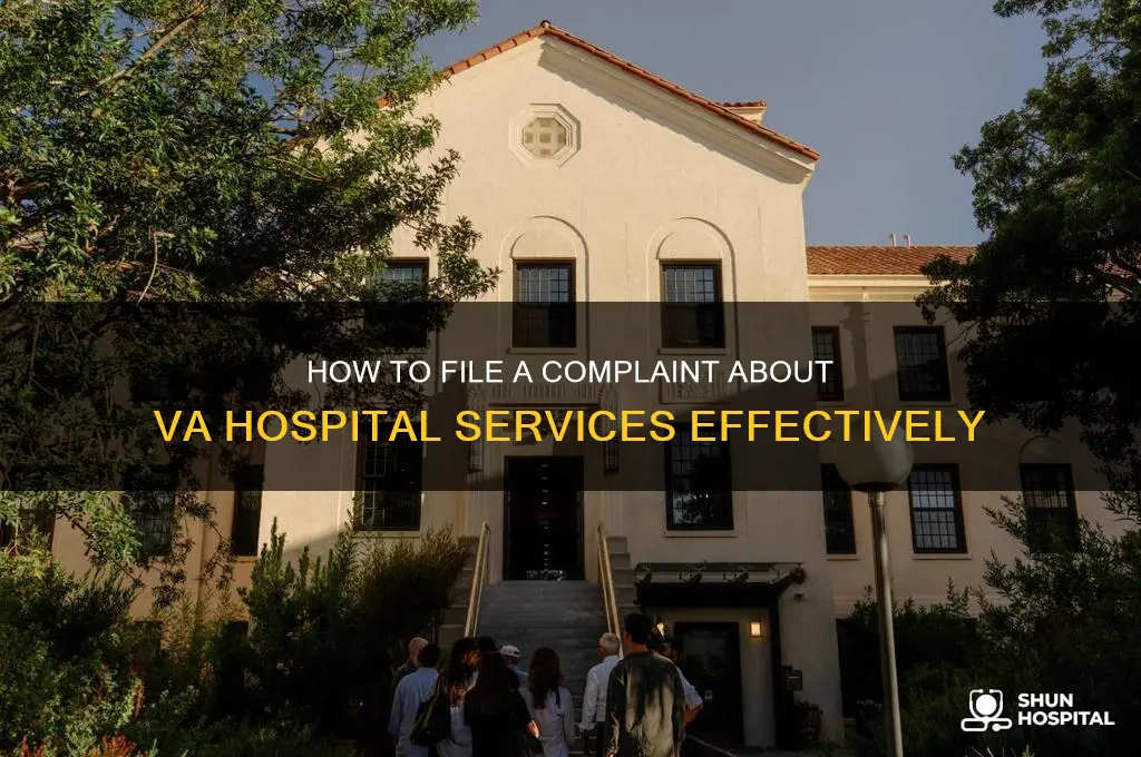 how do we complaint about service from the va hospital