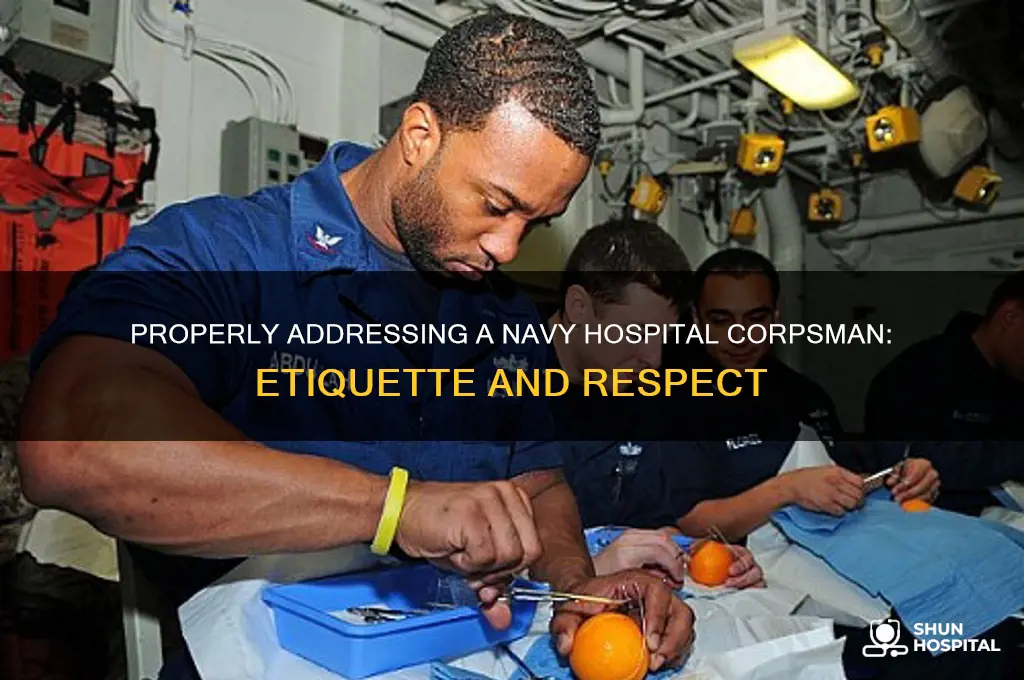 how do you address a hospital corpsman in the navy