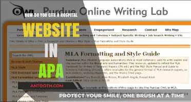 Citing Hospital Websites in APA: A Step-by-Step Guide