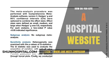 Citing Hospital Websites: A Quick Guide