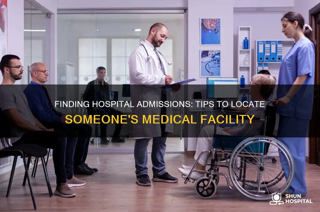 how do you find out what hospital someone is in