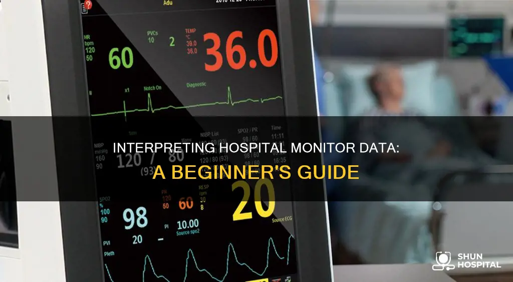 how do you read a hospital monitor