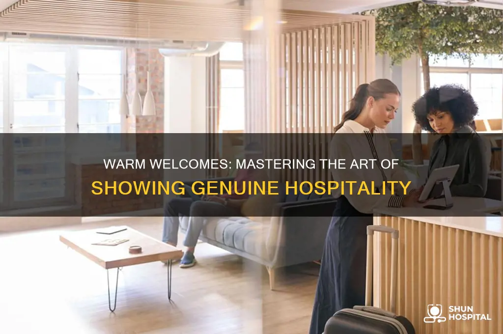 how do you show hospitality