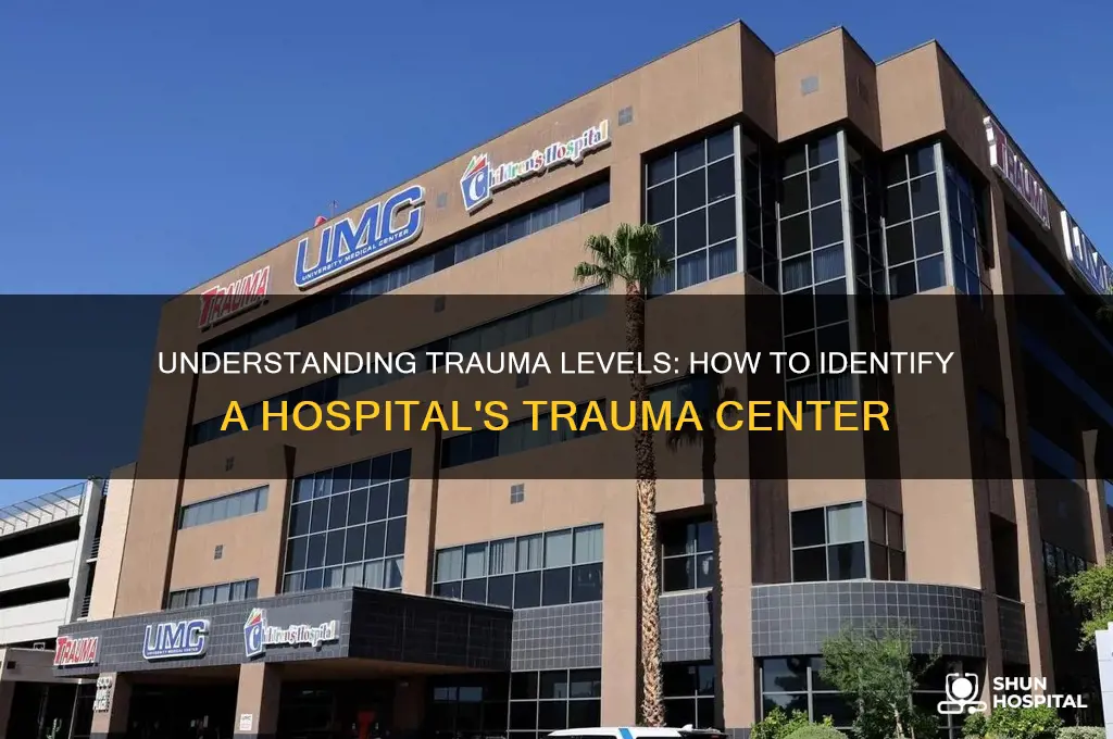 how do you tell what trauma level of a hospital