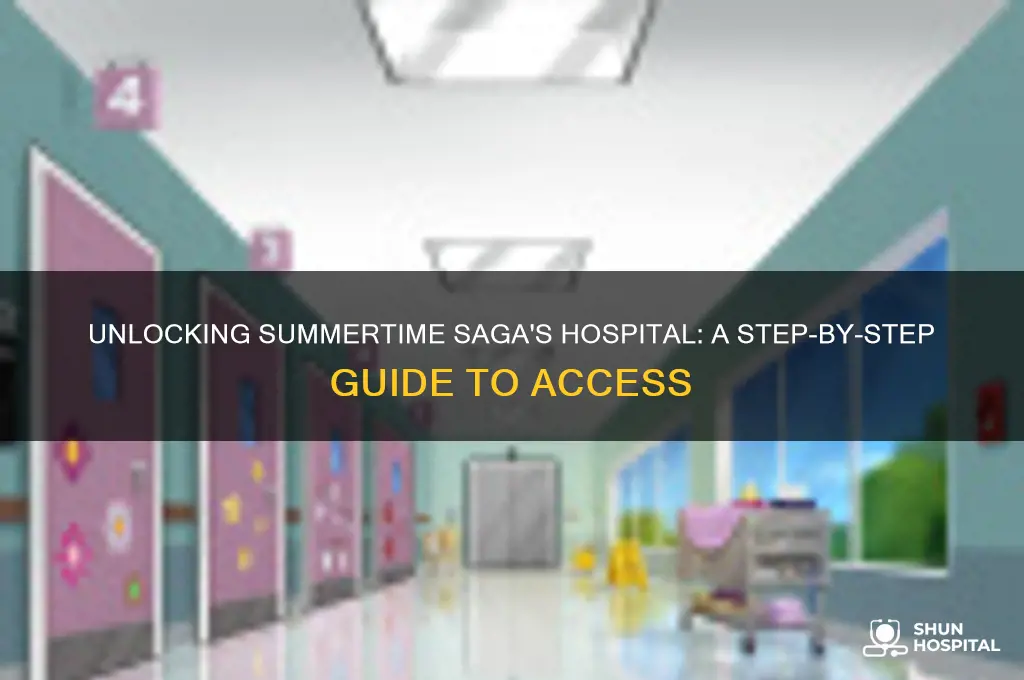 how do you unlock the hospital in summertime saga